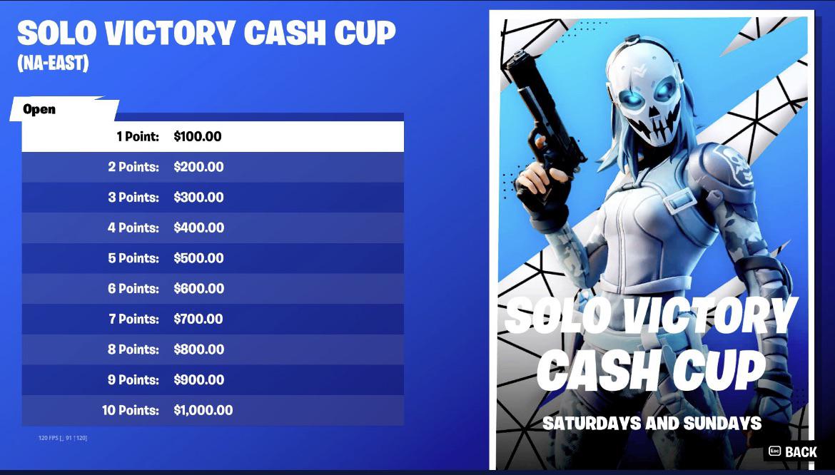 When is the next Solo Victory Cup in Fortnite?