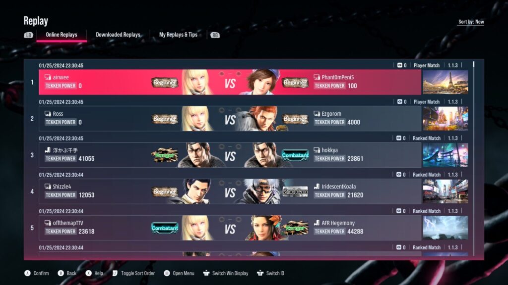 How Tekken 8 replay works