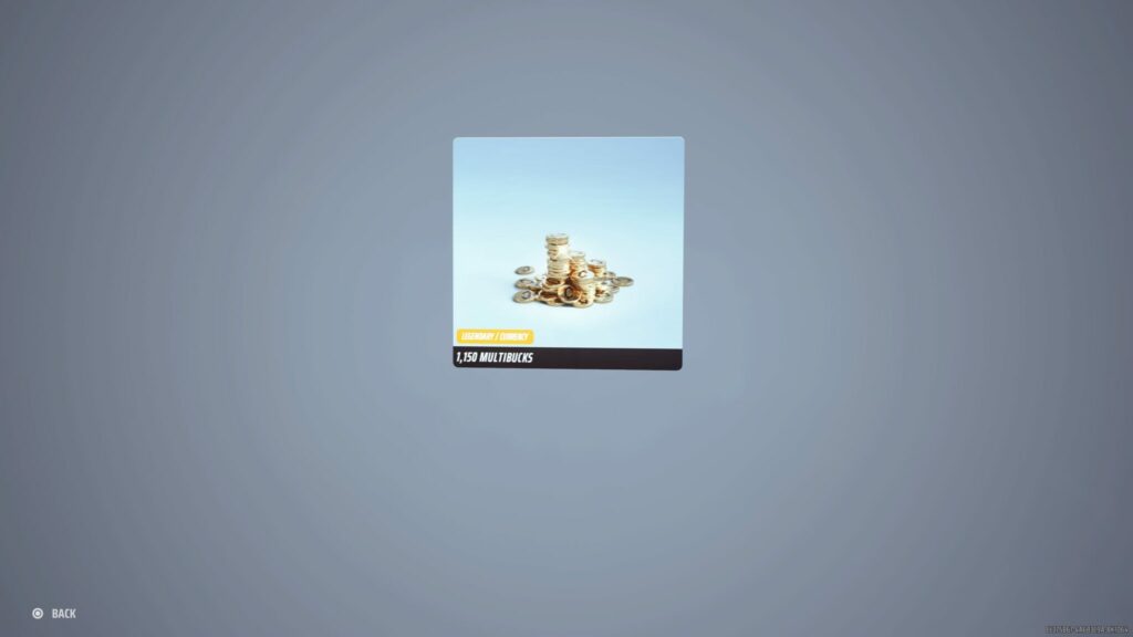 A 1,150 Multibucks bundle.