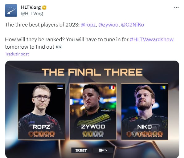 HLTV Awards 2023 Player of the Year