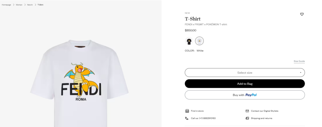 Have a spare $4,000 laying around? Why not drop it on the Fendi Pokémon collab and get yourself a Dragonite purse. As a treat.