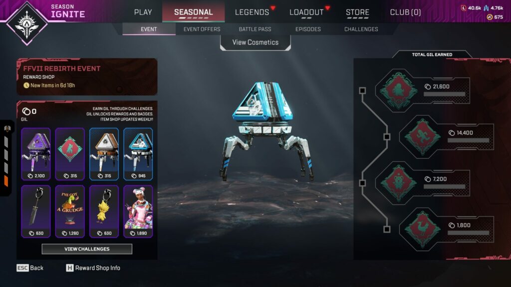 Final Fantasy Apex free item tracker