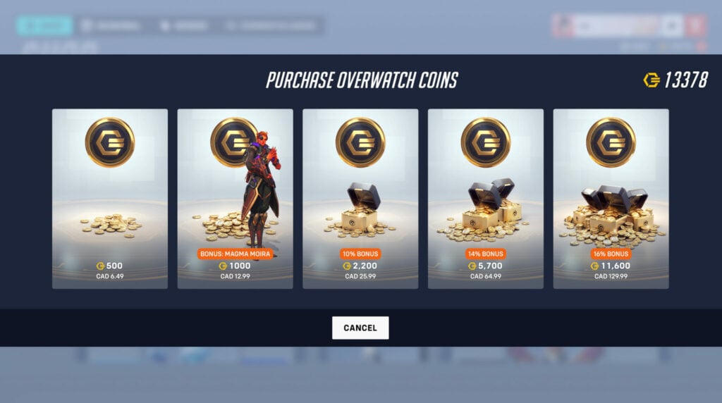 The skins require an in-game currency