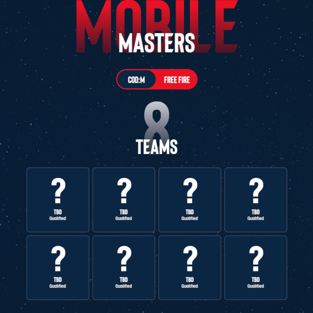 CoD Mobile SPS Mobile Masters teams