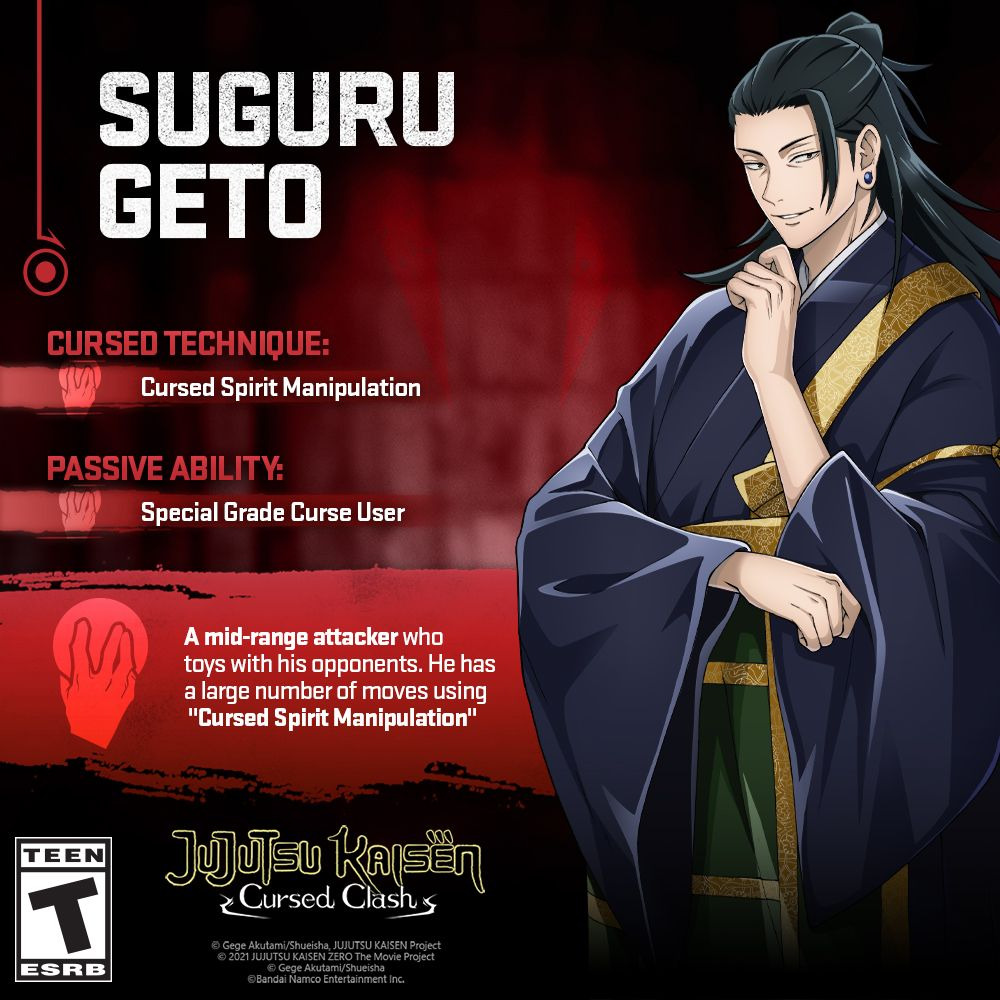 Geto in Jujutsu Kaisen Cursed Clash