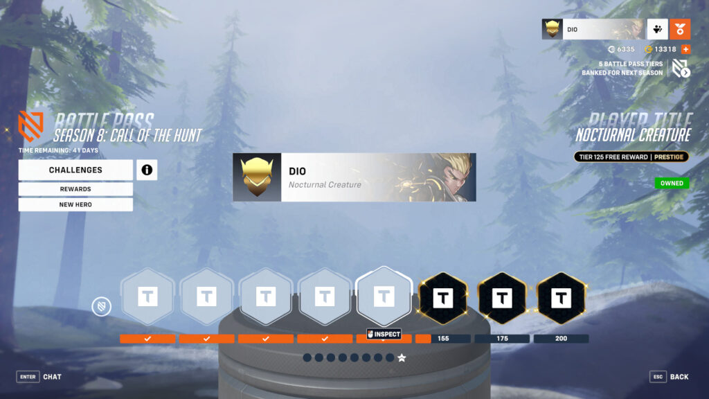 Prestige player titles 