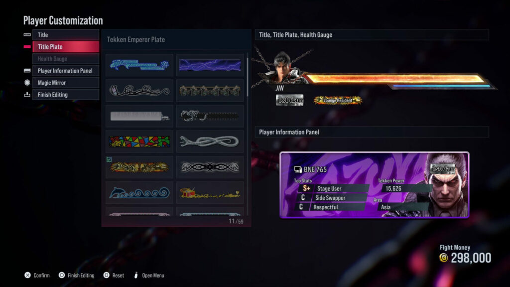 Tekken 8 player customization