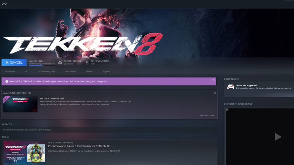 Tekken 8 unpacking