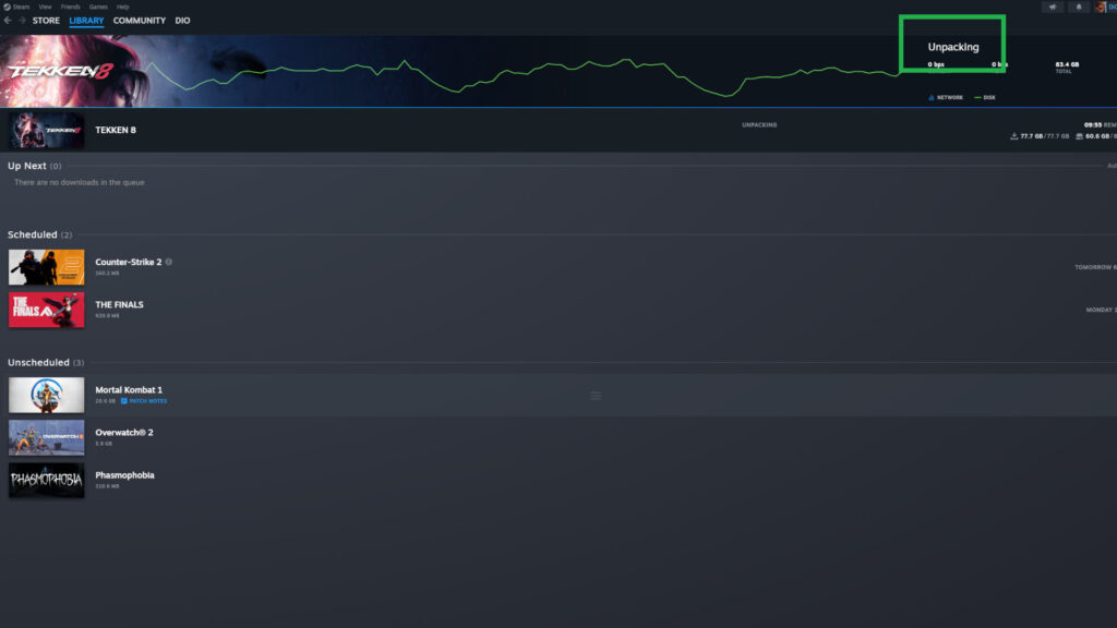 How to fix Tekken 8 unpacking error