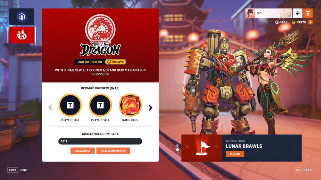 Overwatch 2 Year of the Dragon event 