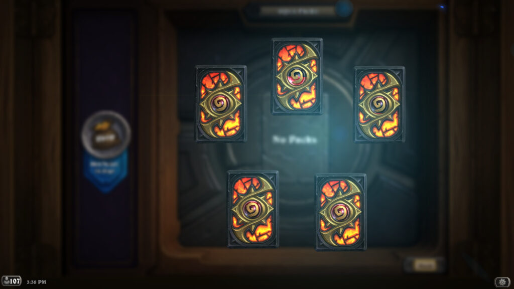 Your first Tavern Brawl victory of the week grants you a free card pack