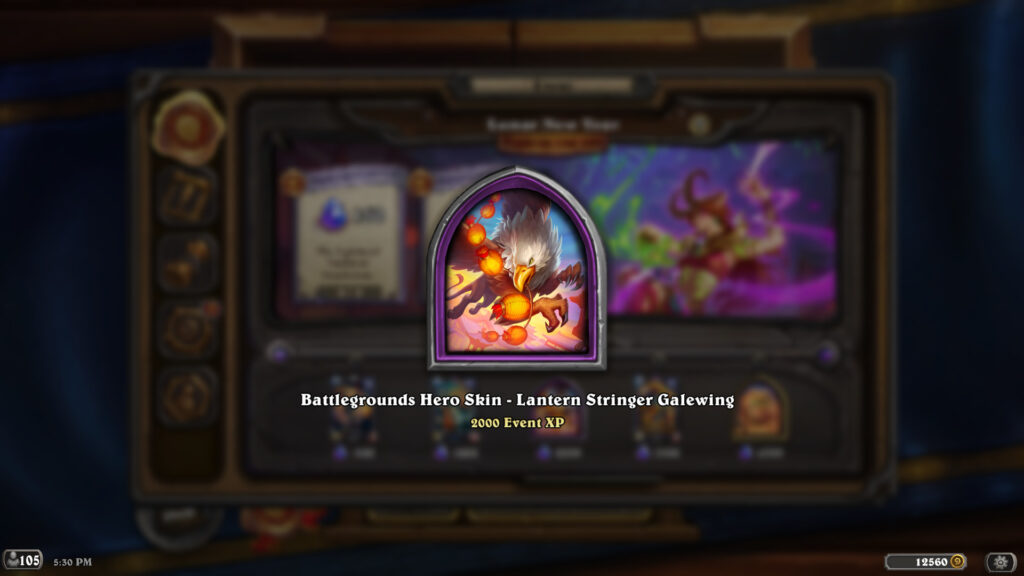 Hearthstone Lantern Stringer Galewing hero skin