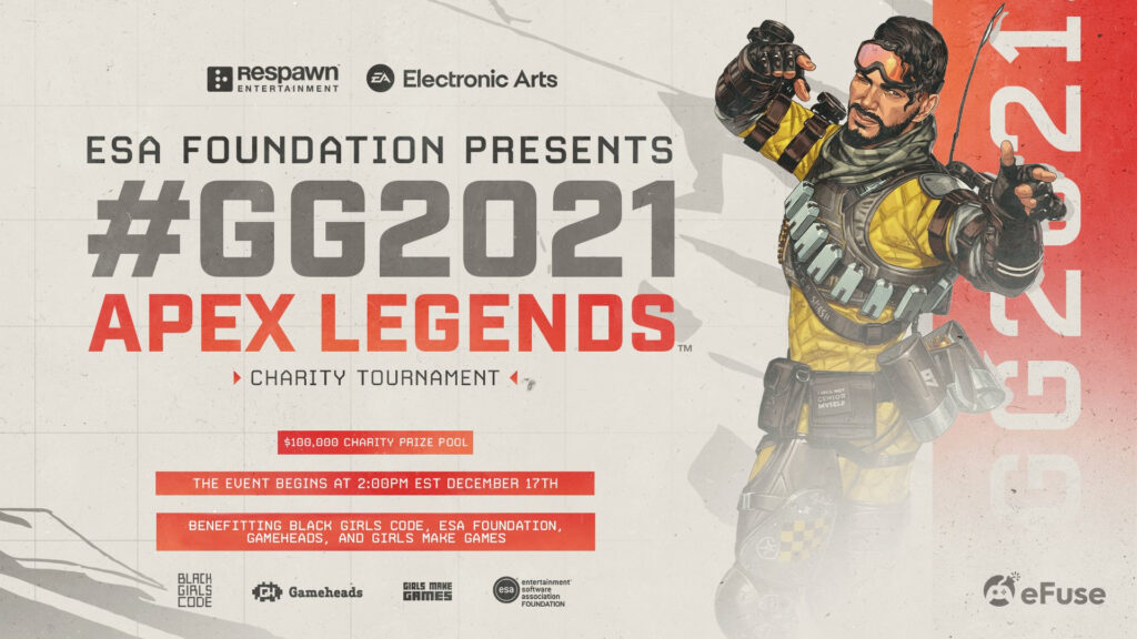 The ESA Foundation supported Black Girls Code, Gameheads, and Girls Make Games through an Apex Legends tournament 