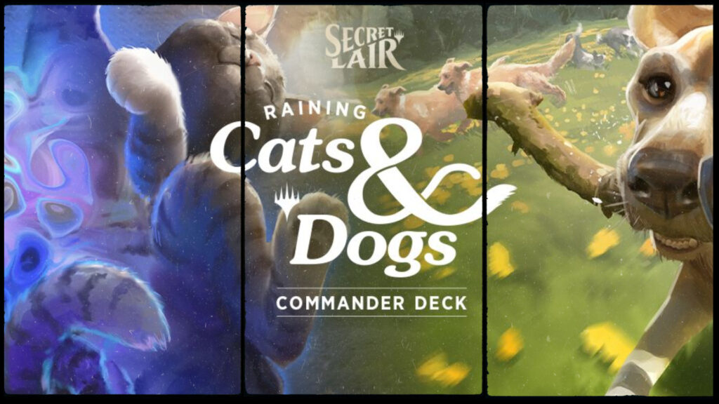 New MTG Secret Lair Commander deck rains cats and dogs