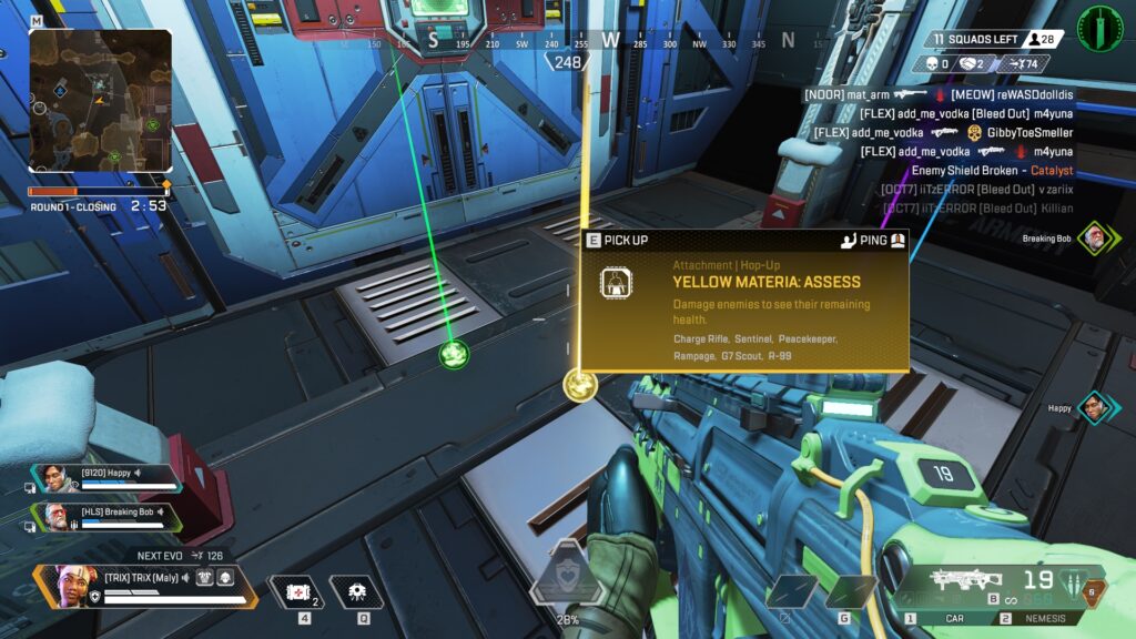 Yellow Materia in Apex Legends Final Fantasy Takeover Event