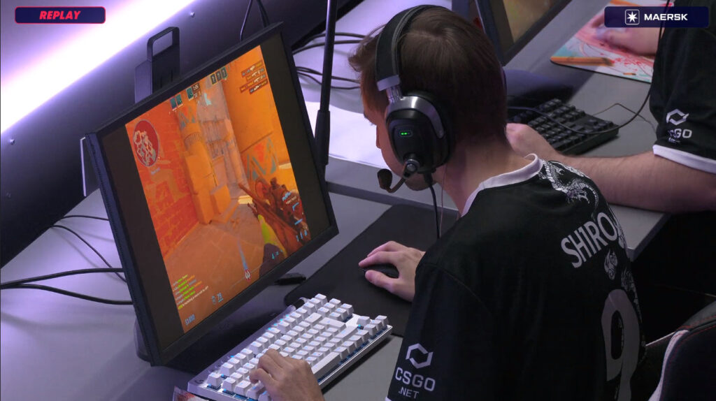 sh1ro is locked in on his PC at Blast Premier Groups for CS2.