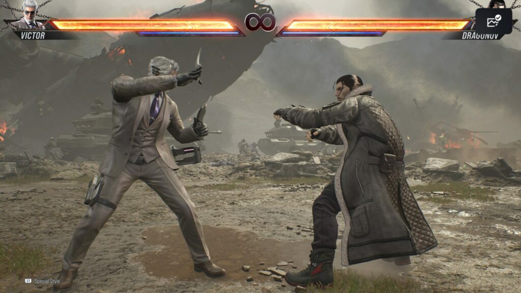 Victor vs Dragunov in Tekken 8's story mode