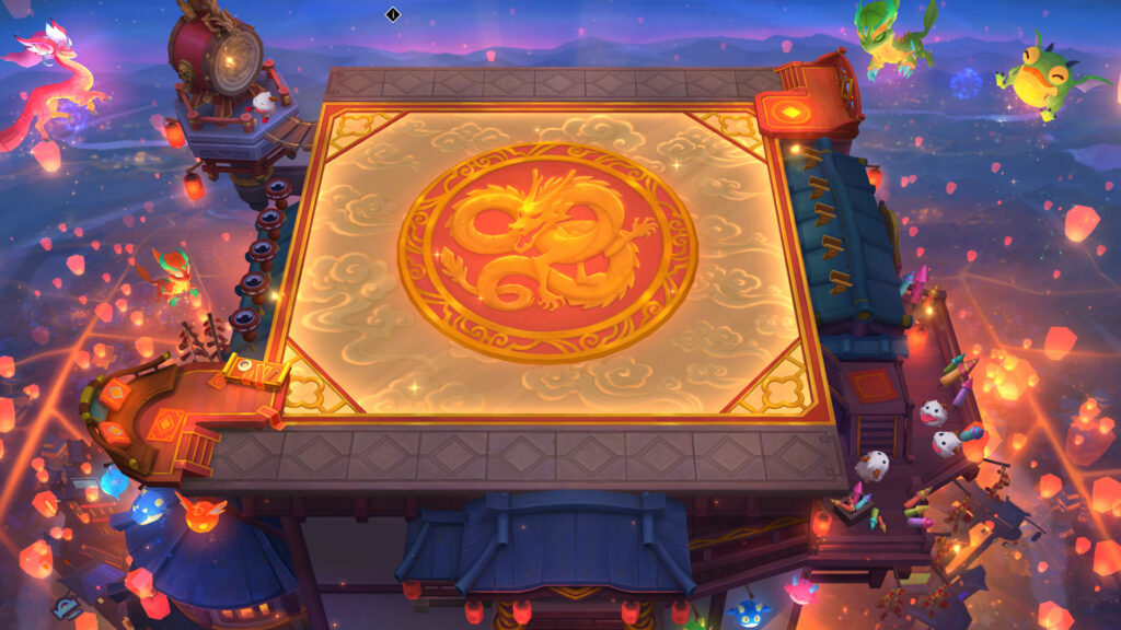 A look at the Golden Dragon Skyscraper arena.