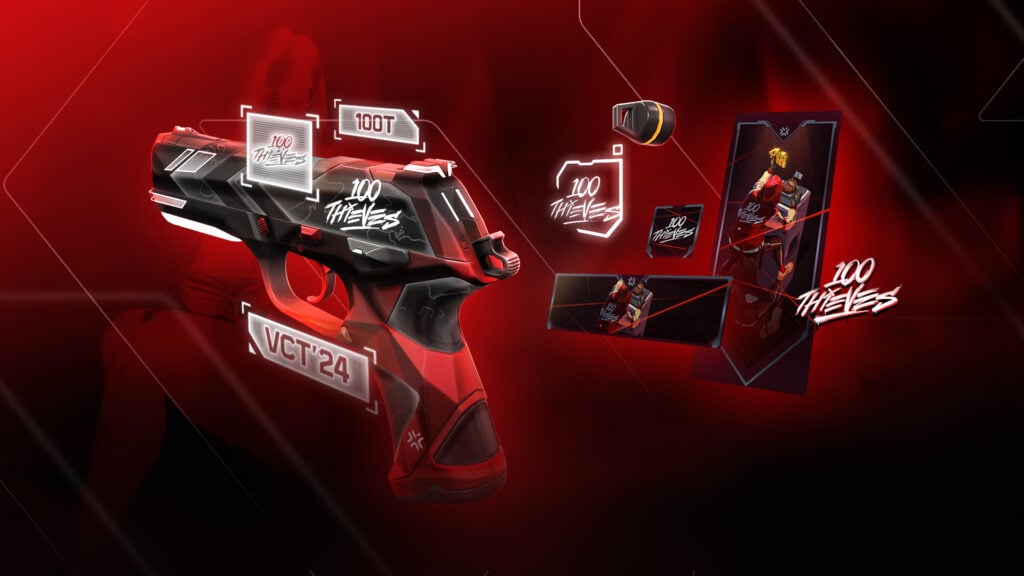 The 100 Thieves VCT team bundle.
