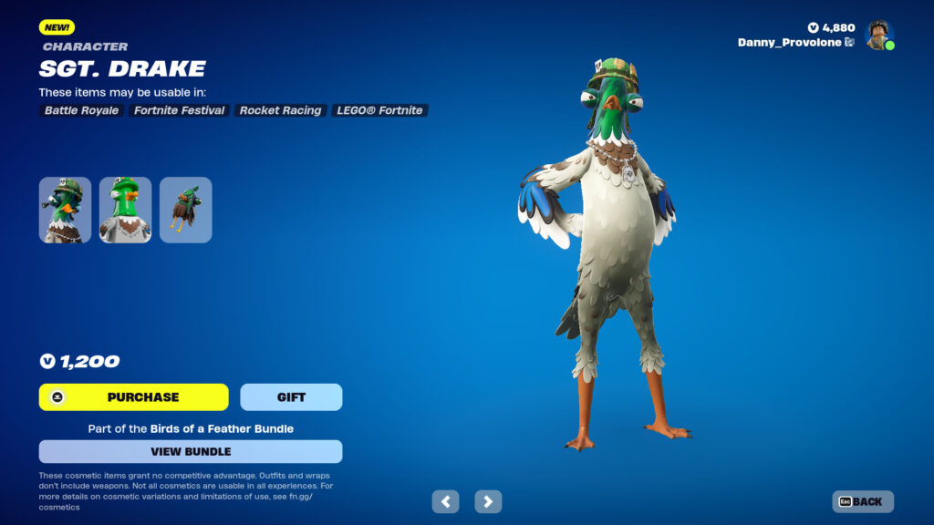 Birds of a Feather Fortnite set 3