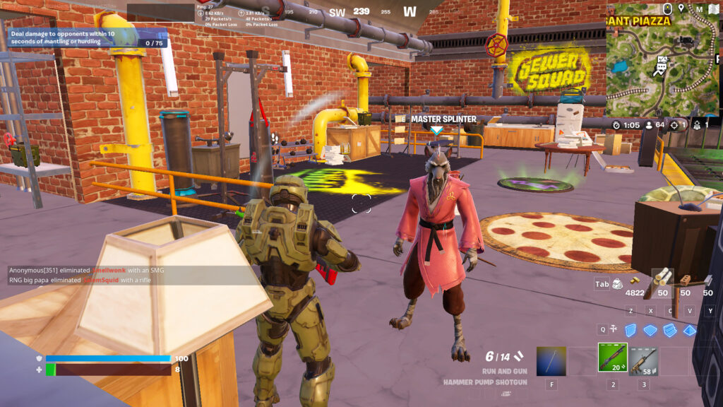 Where is Master Splinter in Fortnite (NPC)