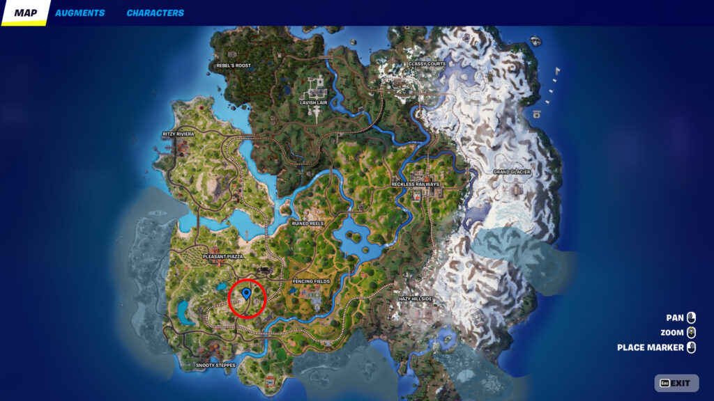 Where is Master Splinter in Fortnite (location)