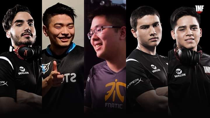 2018's Infamous roster iteration, including Sneyking and Eternal Envy