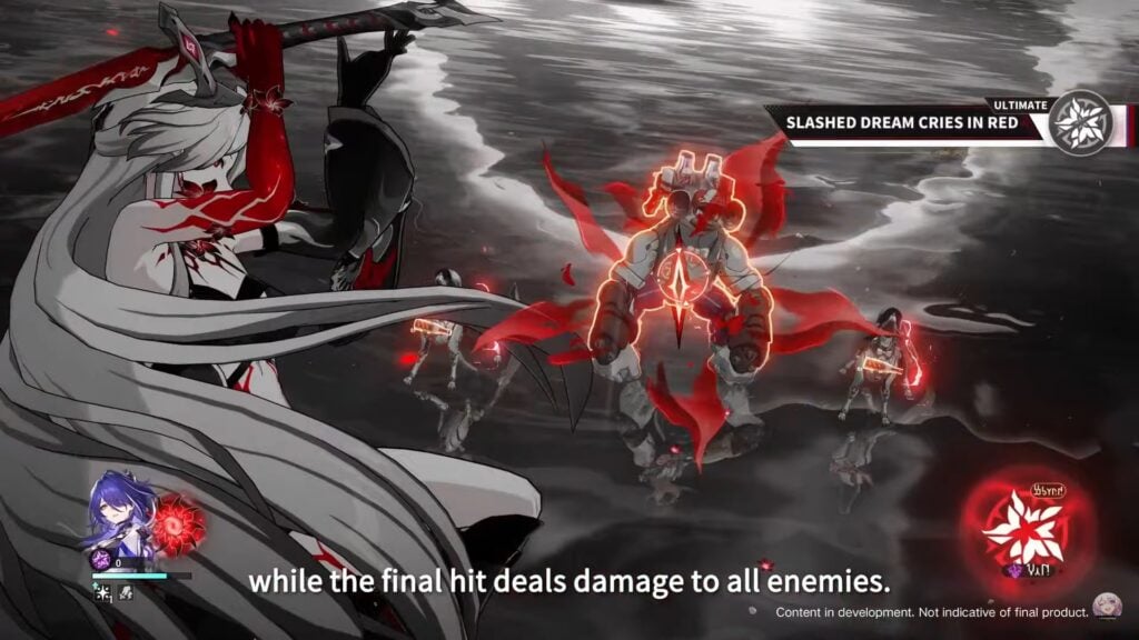 Acheron casting Slash Dream Cries in Red