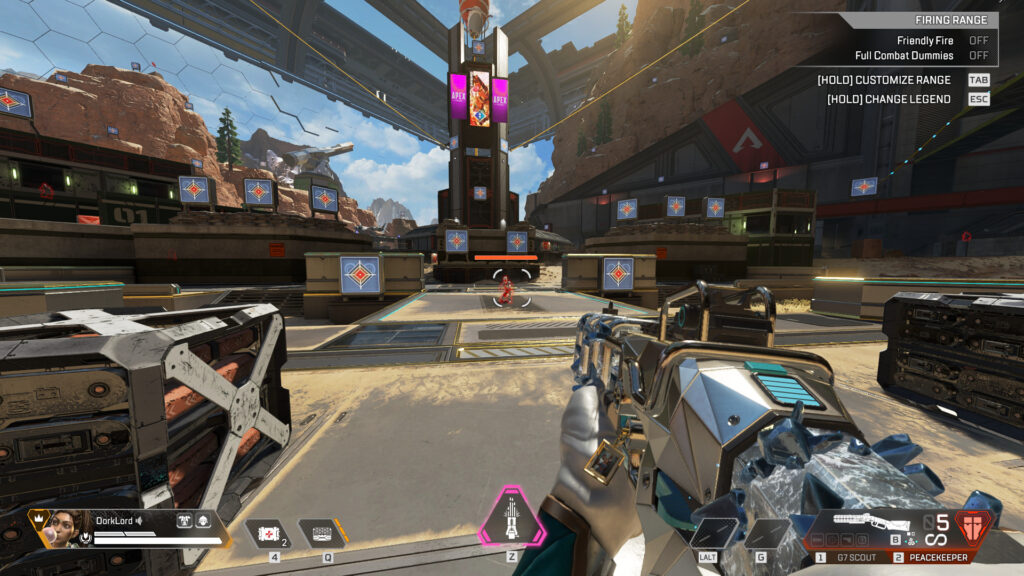 Frostbite Peacekeeper skin in Apex Legends