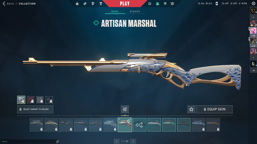 The Artisan Marshal for your Valentine's Day VALORANT loadout.