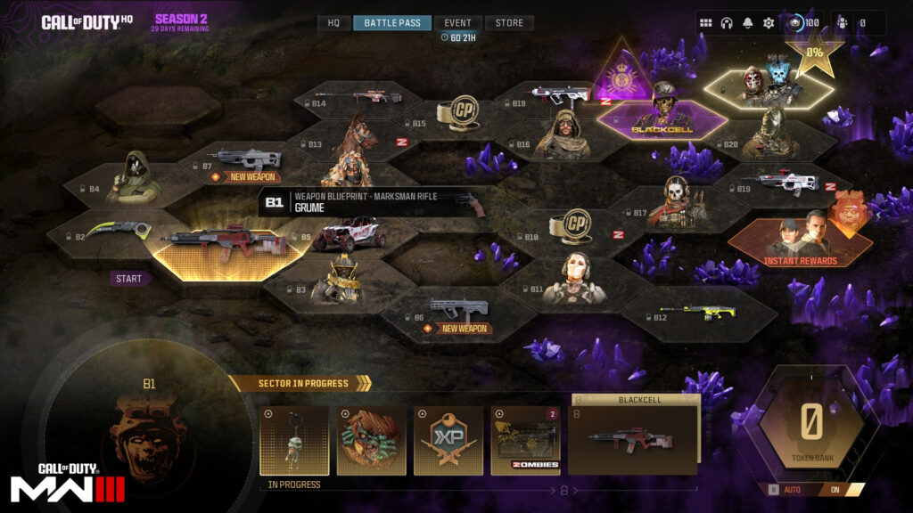 Warzone and MW3 Battle Pass Season 2