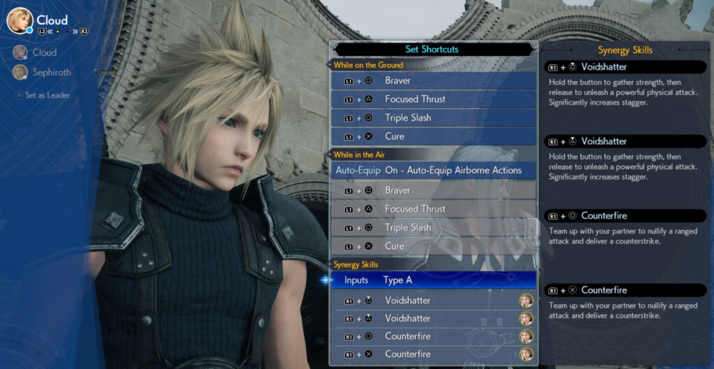 Cloud and Sephiroth's Synergy Skills