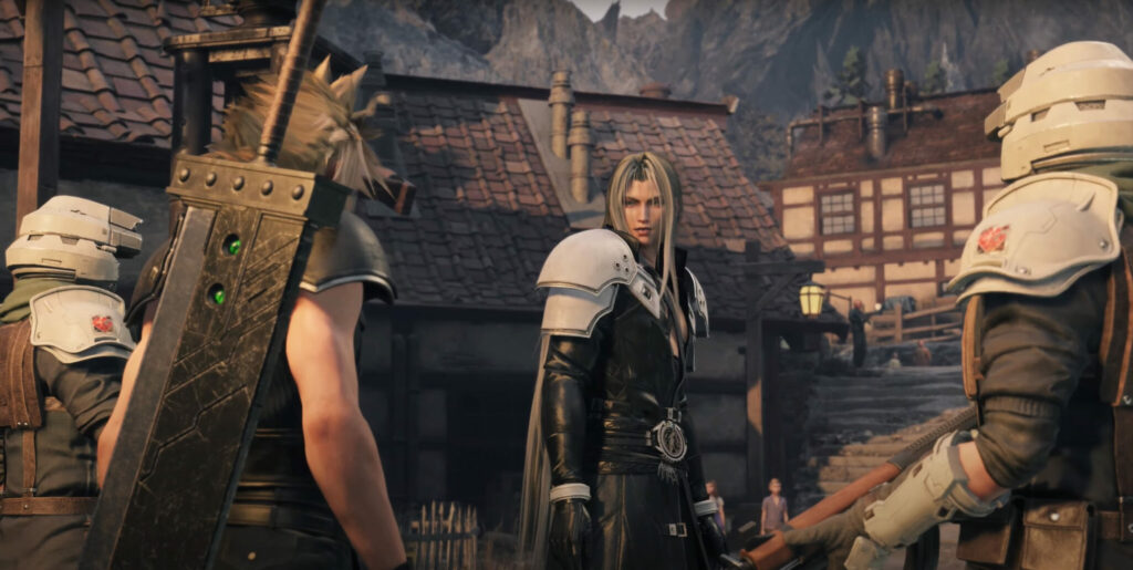 FF7 Rebirth chapter one - Arriving at Nibelheim (In-game screenshot)