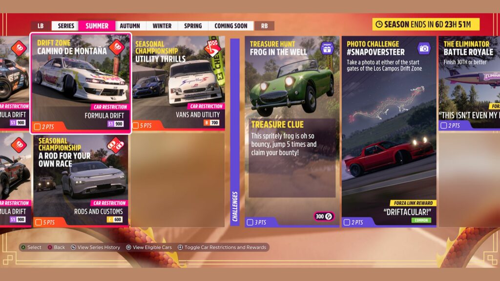 The treasure hunt for the Summer Festival Playlist in the Forza Horizon 5 Series 30 update involves an Austin Healey Sprite