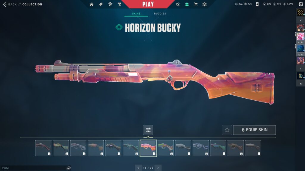 The Horizon Bucky for your Valentine's Day VALORANT loadout.