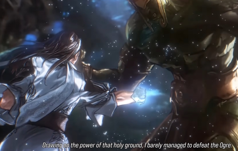 Jun Kazama fighting Ogre in Tekken 8 character episode