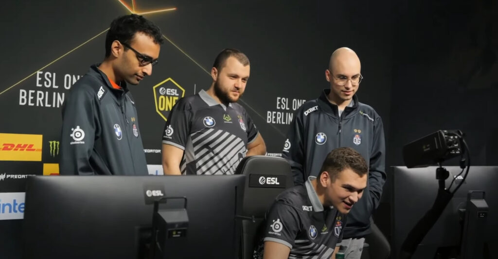 Kitrak playing at ESL One Berlin Major with OG (Image via ESL)
