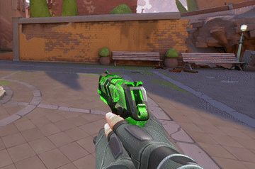 The LOUD Classic VCT team skin with the AR inspection upgrade.