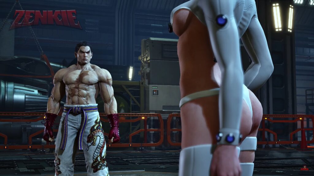 Reina pre-battle wearing GANTZ mod