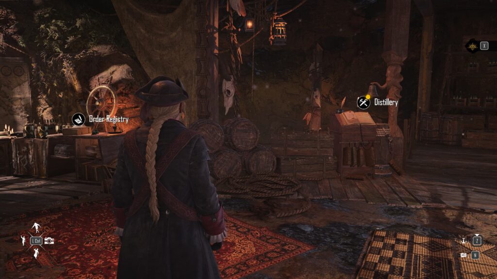 The interior of the Helm on Saint-Anne.