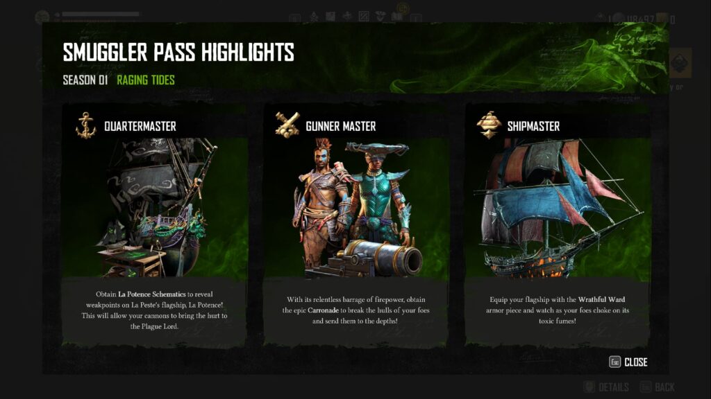 The Skull and Bones Season 1 Smuggler Pass Highlights.