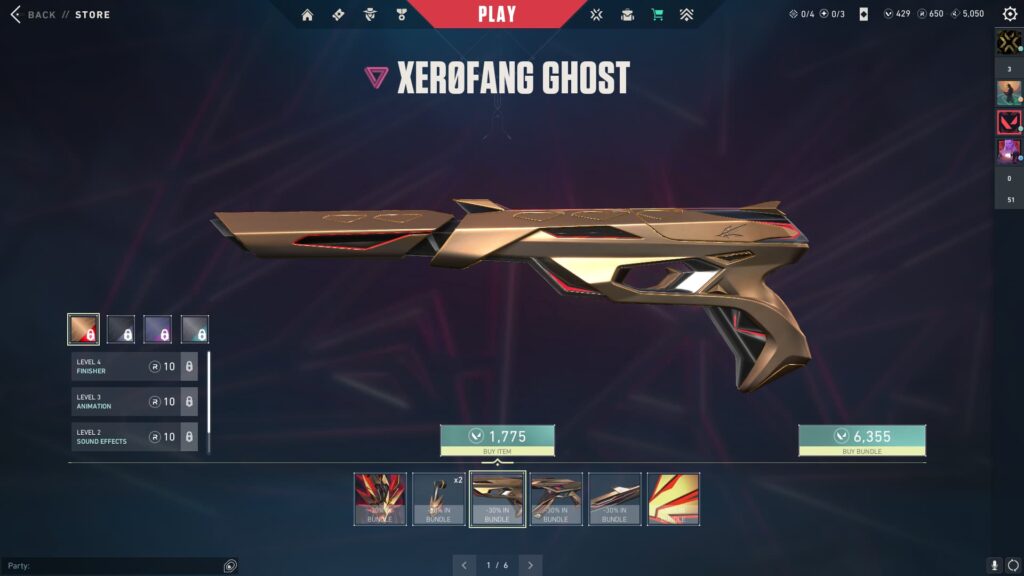 The XERØFANG Ghost in VALORANT to celebrate Lunar New Year 2024.