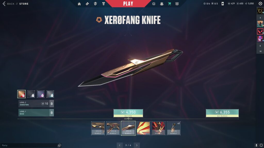 The XERØFANG Knife in VALORANT to celebrate Lunar New Year 2024.