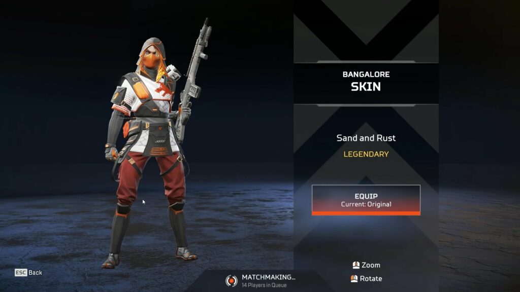 Apex Legends Breakout Battle Pass skin for Bangalore