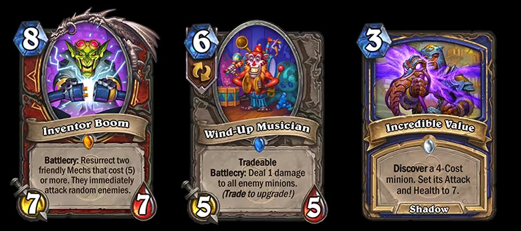 Hearthstone Whizbang's Workshop cards