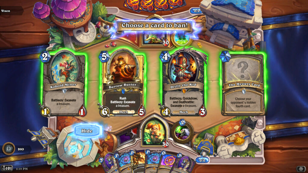 Hearthstone Battle of the Bans Tavern Brawl screenshot