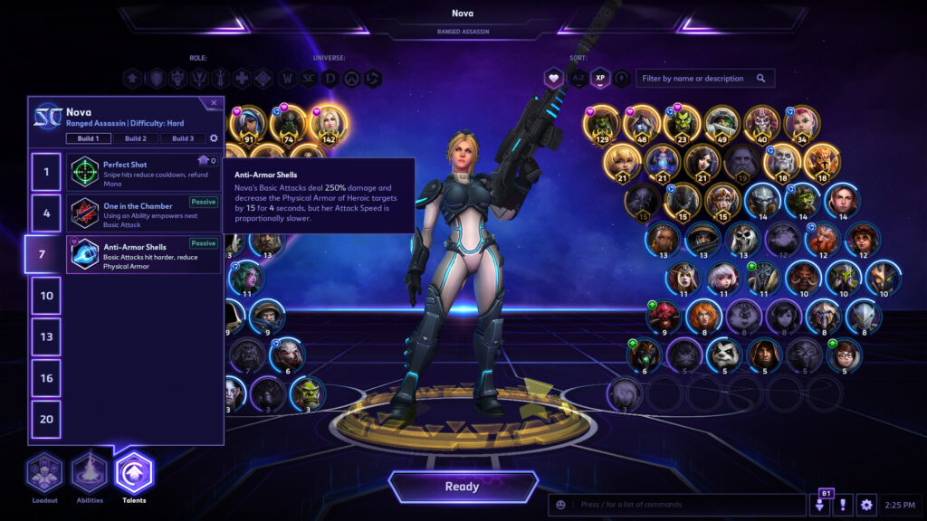 Nova's Anti-Armor Shells talent in Heroes of the Storm