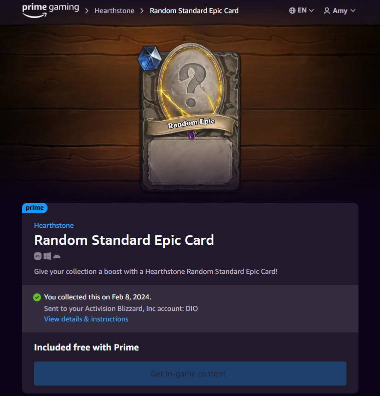 How to unlock the free Hearthstone card 