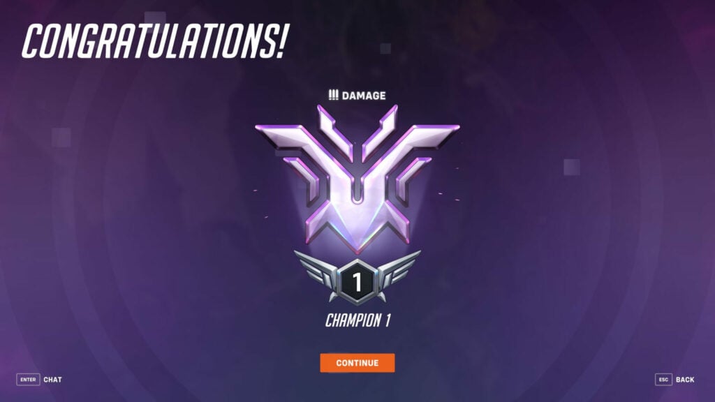 Overwatch 2 Champion rank