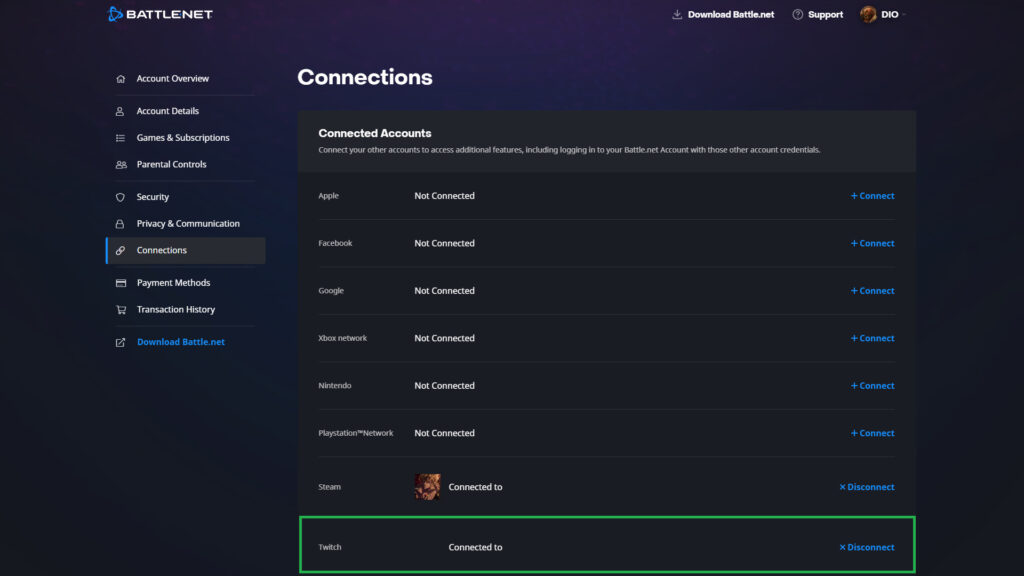 How to connect your Twitch and Battle.net accounts